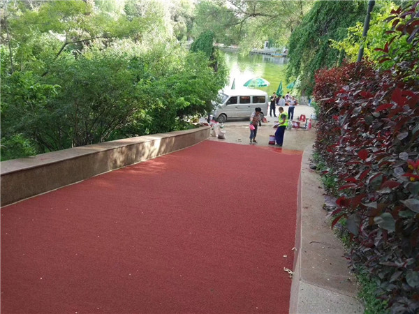 常德彩色路面施工